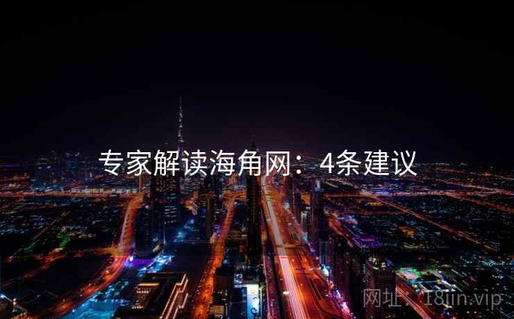 专家解读海角网：4条建议