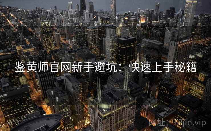 鉴黄师官网新手避坑：快速上手秘籍