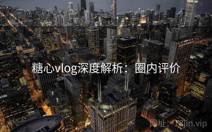 糖心vlog深度解析：圈内评价