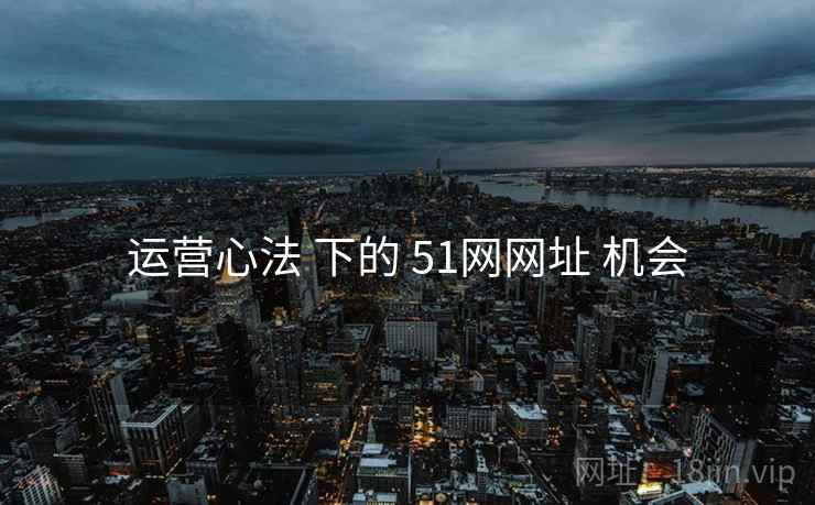 运营心法 下的 51网网址 机会