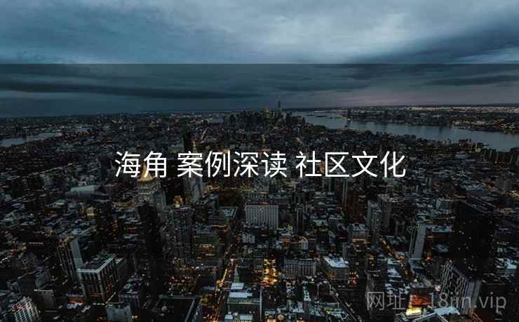 海角 案例深读 社区文化